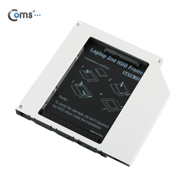 Coms  노트북용 멀티부스트 9.5mm SATAIII, 2.5인치 HDD/SSD 연결