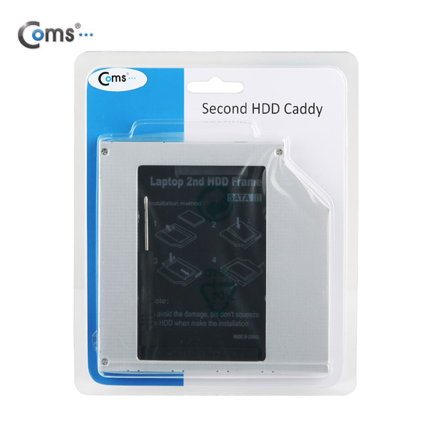 Coms  노트북용 멀티부스트 9.5mm SATAIII, 2.5인치 HDD/SSD 연결