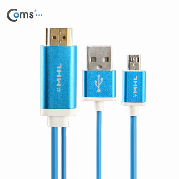 Coms 스마트폰MHL케이블,삼성전용11핀용 3M(갤럭시S3/S4/S5/노트2/노트3호환)