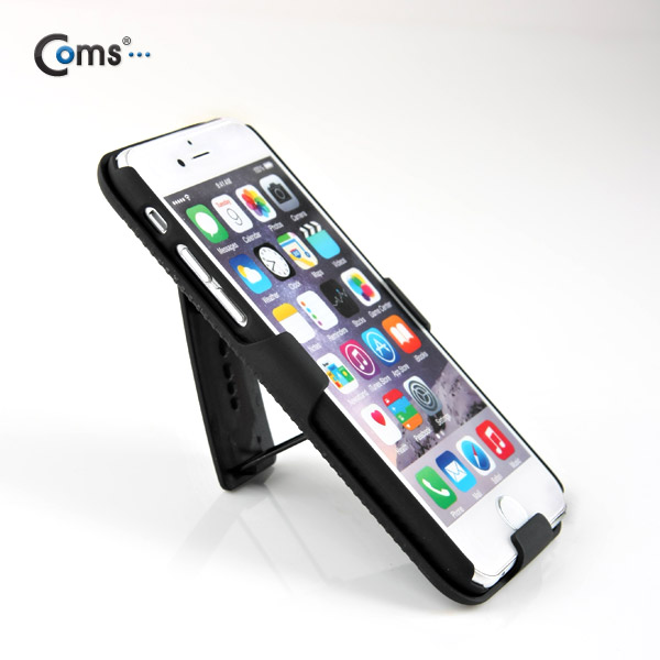 Coms 스마트폰 케이스(집게 거치형/보호케이스), iOS 스마트폰 6 용