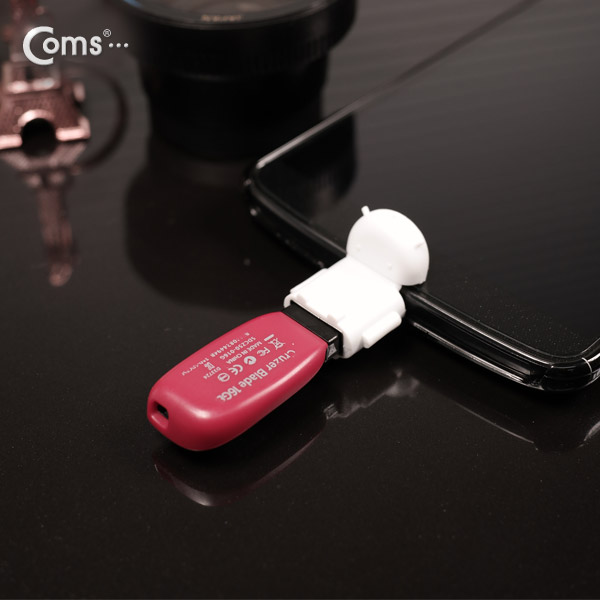 Coms 스마트폰 OTG 젠더-Micro M/USB F (Short type/White)