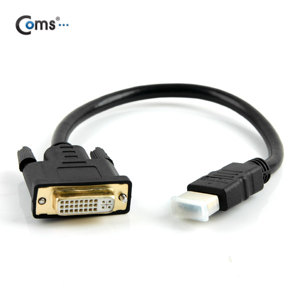 Coms HDMI 젠더(HDMI M/DVI F), Black