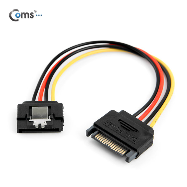 Coms SATA 전원 케이블, -자(클립형)/연장(SATA 15P 연장, -자)