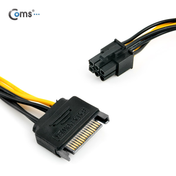 Coms SATA 전원 케이블(SATA PCB to VGA 6P)