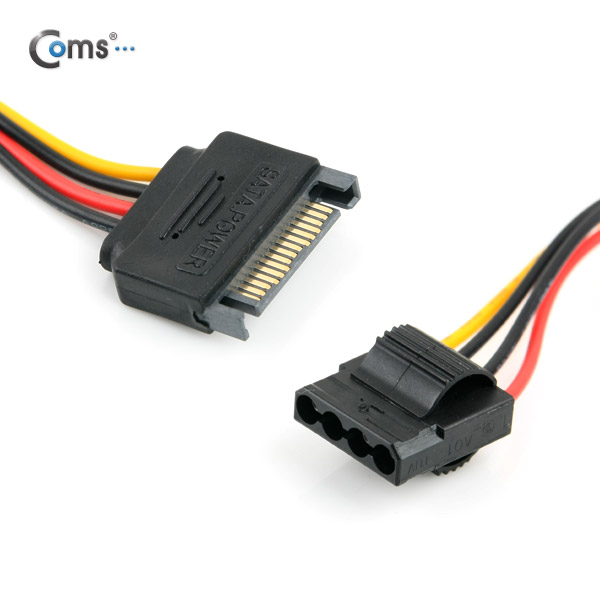 Coms SATA 전원 케이블(SATA 15P 변환, -자/클립형)