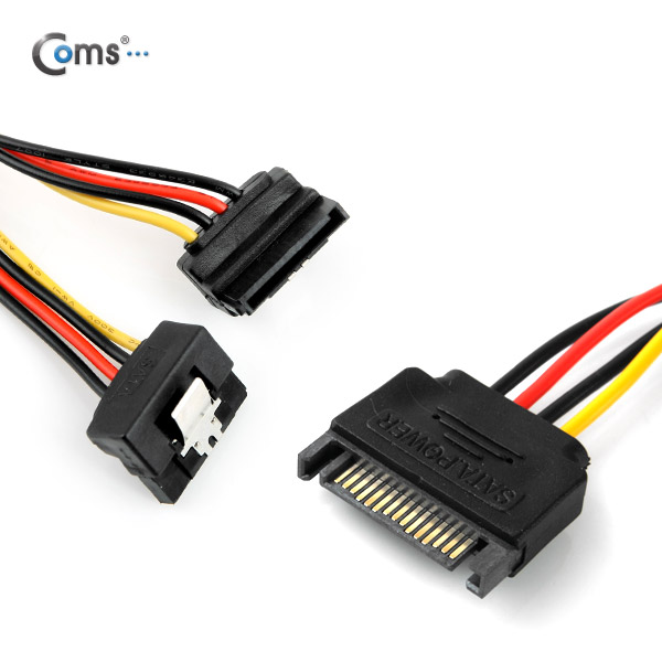 Coms SATA 전원 Y 케이블(SATA 15P Y, SATA * 2)