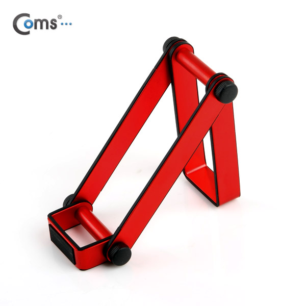 Coms 스마트폰 거치대(접이식 스탠드) Red