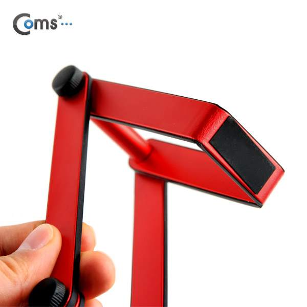 Coms 스마트폰 거치대(접이식 스탠드) Red