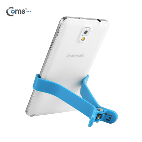 Coms 스마트폰 스탠드(집게형) Blue