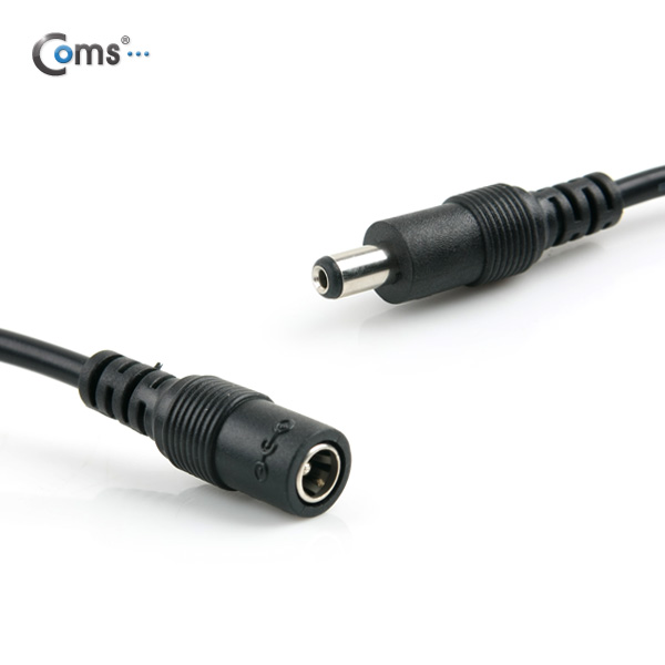 Coms DC 전원 케이블(On/Off 버튼), Black