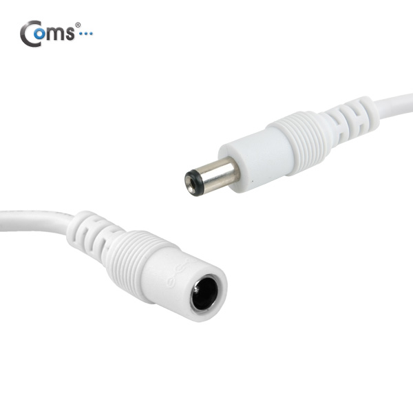 Coms DC 전원 케이블(On/Off 버튼), White