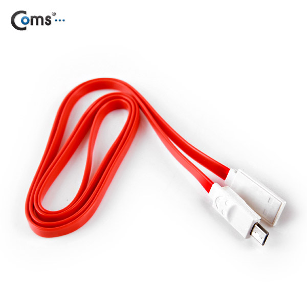 Coms USB/Micro USB(B) 케이블(LED) Red