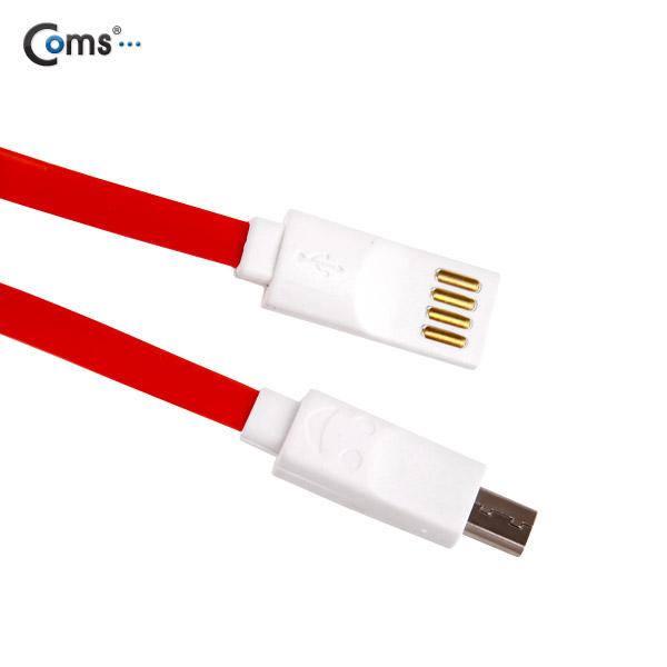 Coms USB/Micro USB(B) 케이블(LED) Red