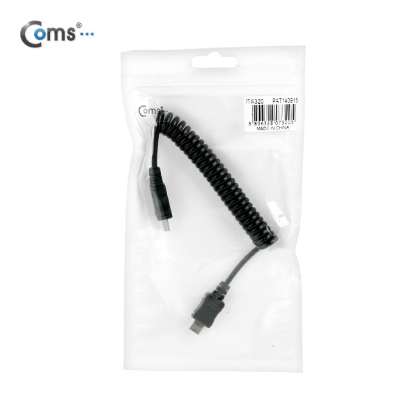 Coms Micro USB/Mini USB 케이블(스프링)