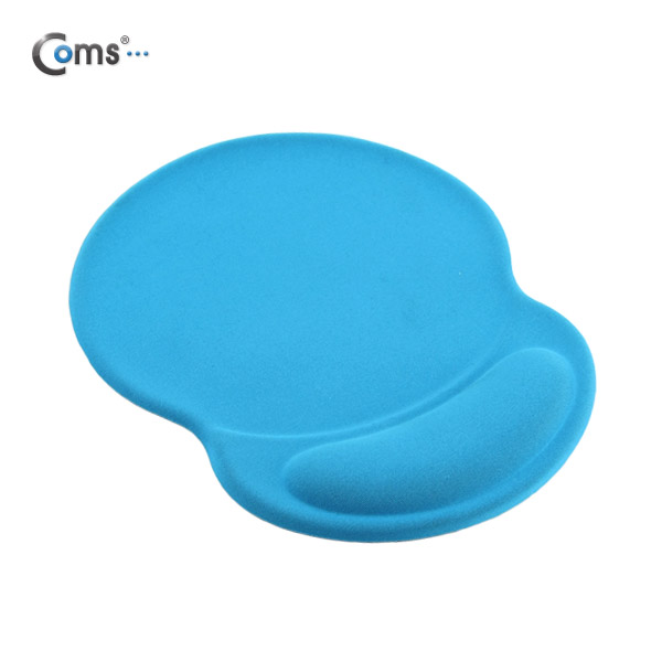 Coms 마우스 패드 (손목보호형), Blue