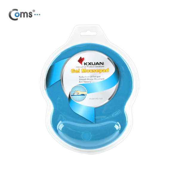 Coms 마우스 패드 (손목보호형), Blue