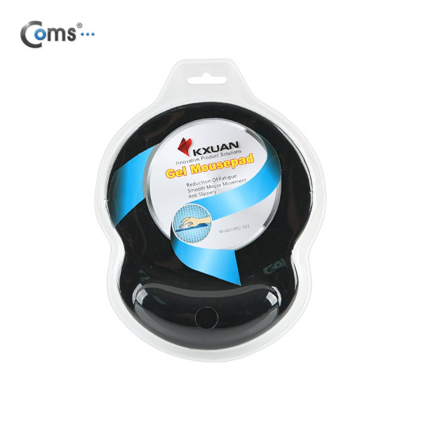 Coms 마우스 패드 (손목보호형), Black