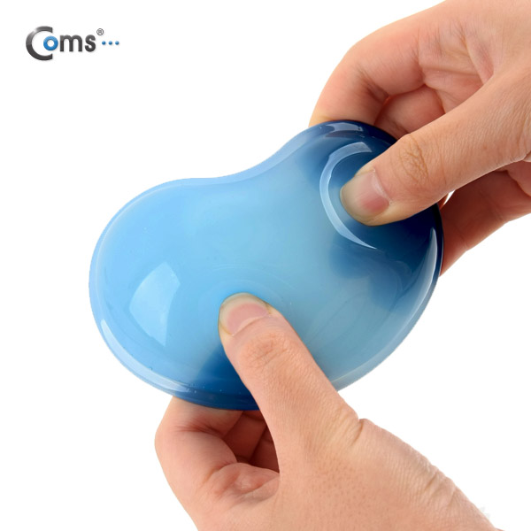 Coms 마우스 손목보호대(젤형), WP-01, 청색