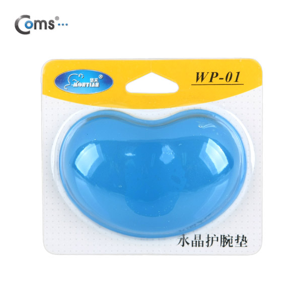 Coms 마우스 손목보호대(젤형), WP-01, 청색