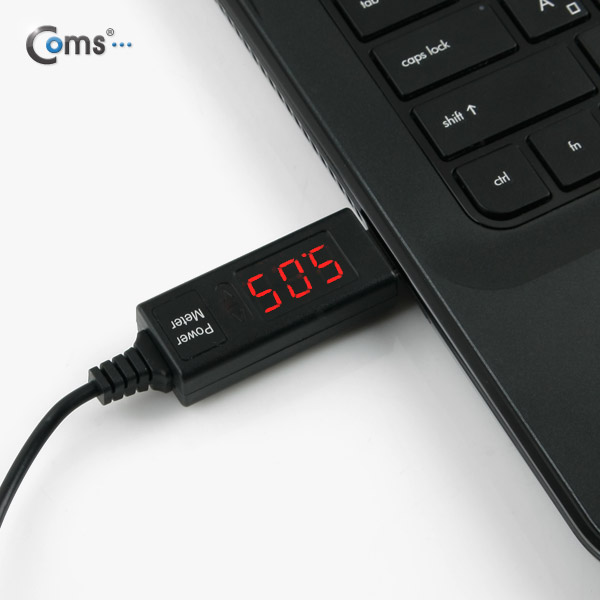 Coms USB 테스터기(전류/전압 측정) Micro USB 케이블 일체형 1M/테스트