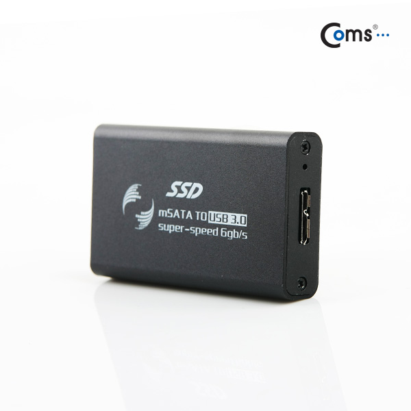 Coms USB 3.0 외장 케이스(mSATA 50mm), Black