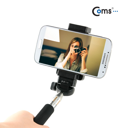 Coms 카메라 모노포드, 최대 100cm/셀카봉(스마트폰용 거치대 제공)