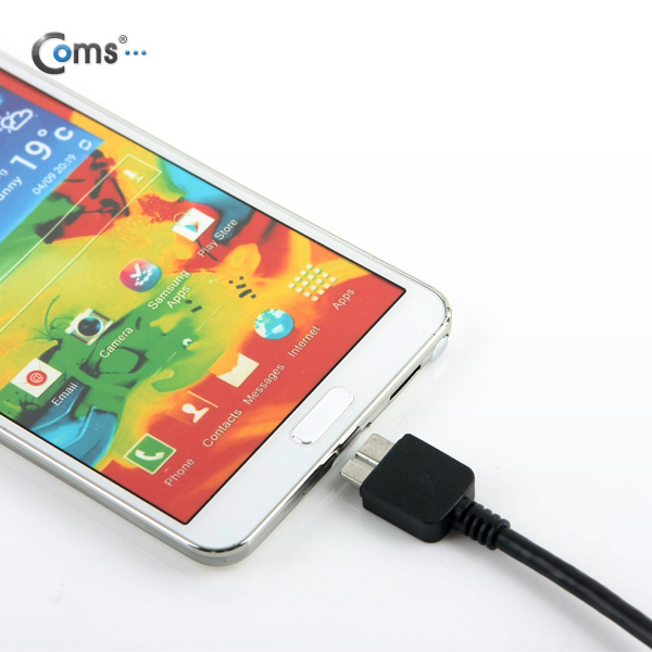 Coms USB 3.0 젠더 꺾임(꺽임) (USB/Micro USB B), 10cm