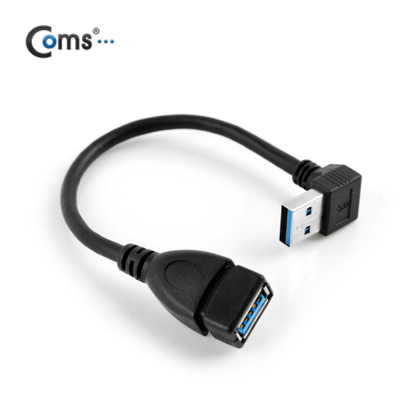 Coms USB 3.0 젠더- 연장(M/F) 상향 꺾임형(꺽임)/20cm