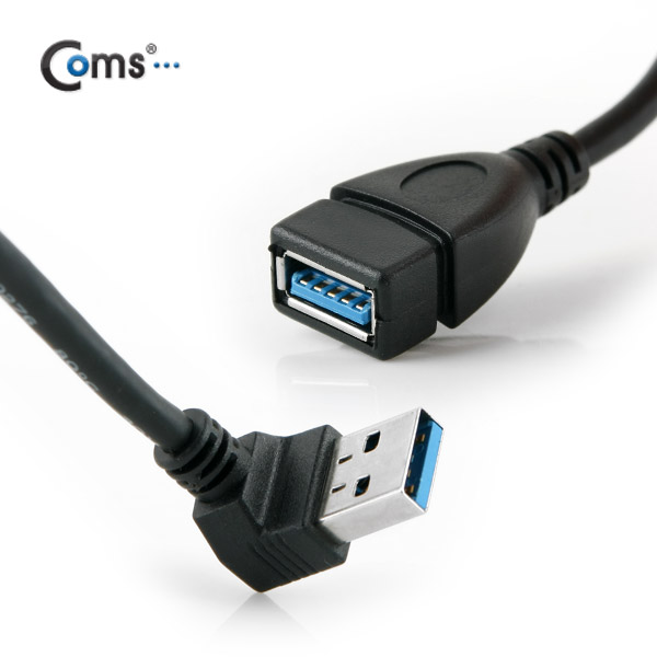 Coms USB 3.0 젠더- 연장(M/F) 상향 꺾임형(꺽임)/20cm