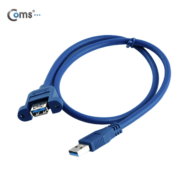 Coms USB 연장 포트, 30cm/MF형/Blue (브라켓 연결용, 판넬형)
