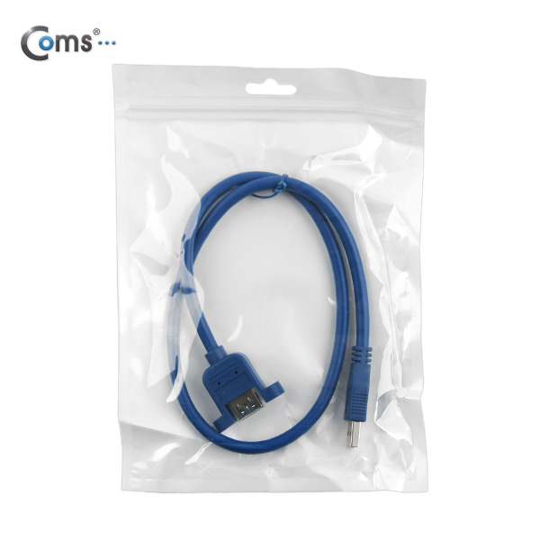 Coms USB 연장 포트, 30cm/MF형/Blue (브라켓 연결용, 판넬형)