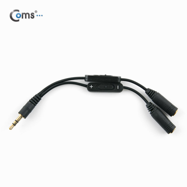 Coms 스테레오 젠더 Y형(3.5 M/Fx2), 10cm/Stereo