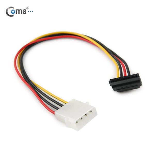 Coms SATA 전원 케이블(IDE변환), 30cm/꺾임(꺽임), IDE 4P(M) to SAT