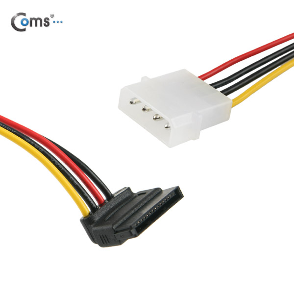 Coms SATA 전원 케이블(IDE변환), 30cm/꺾임(꺽임), IDE 4P(M) to SAT