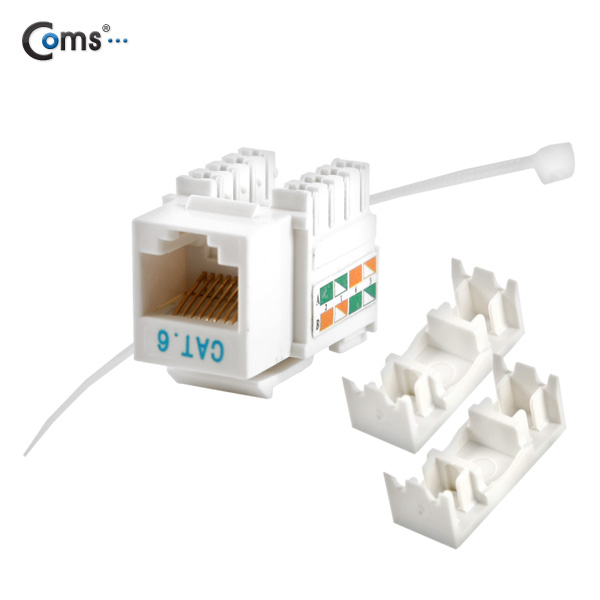 Coms Intellinet(키스톤잭/210591) Cat6, 흰색