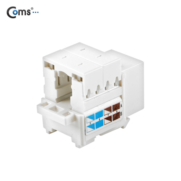 Coms Intellinet(키스톤잭/210591) Cat6, 흰색