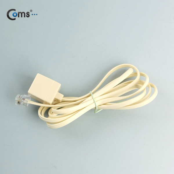 Coms 전화선 케이블(연장), M/F, RJ11, 1.5M
