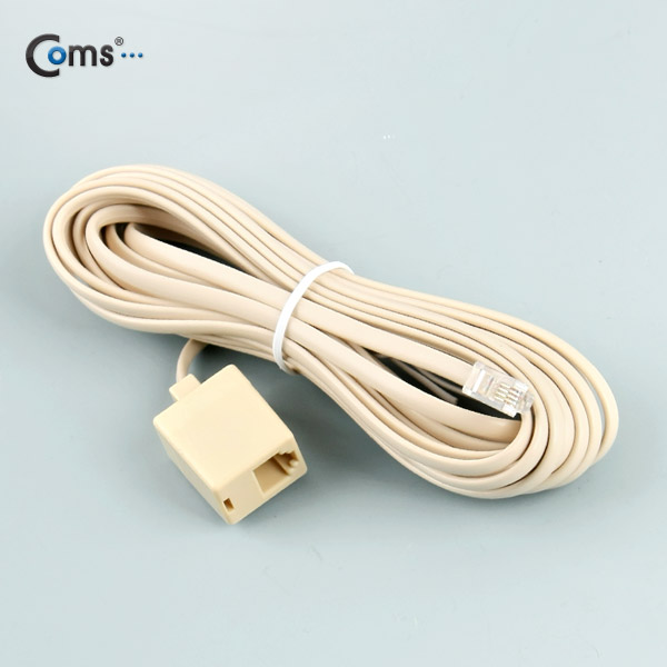 Coms 전화선 케이블(연장) M/F, RJ11, 5M