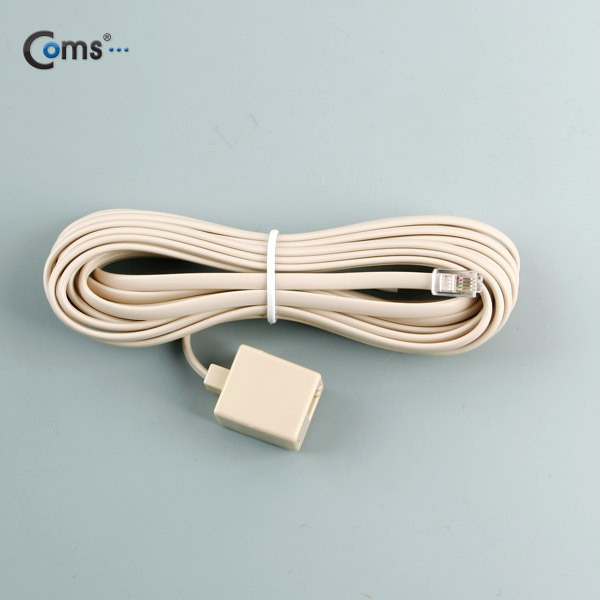 Coms 전화선 케이블(연장) M/F, RJ11, 5M