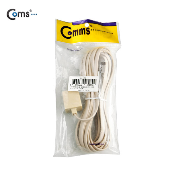 Coms 전화선 케이블(연장) M/F, RJ11, 5M