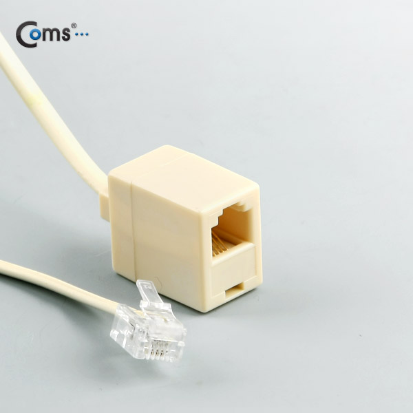 Coms 전화선 케이블(연장), M/F, RJ11, 10M