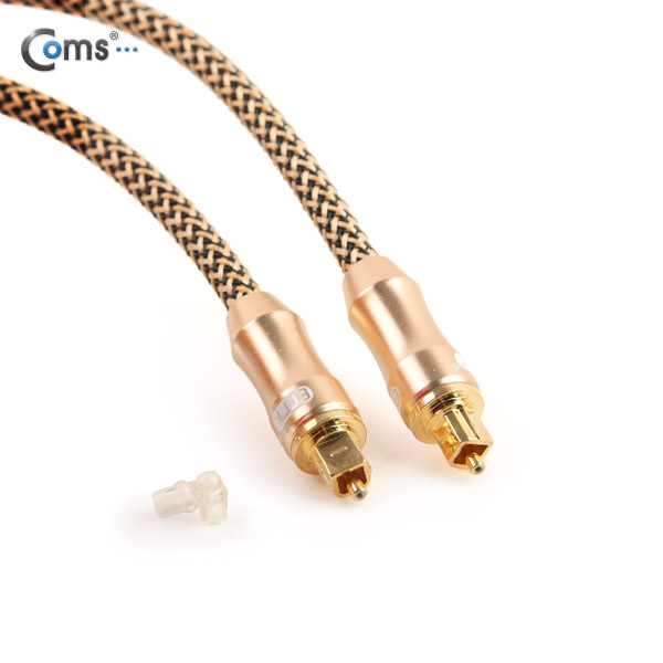 Coms 오디오광 Optical 케이블(6∮/각각) Box, 최고급, Gold, 1.5M