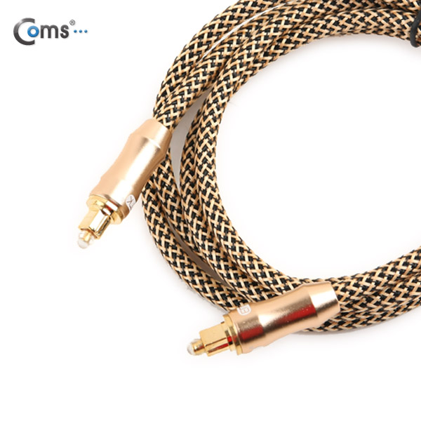 Coms 오디오광 Optical 케이블(6∮/각각) Box, 최고급, Gold, 1.5M