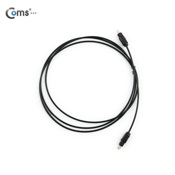 Coms 오디오광 Optical 케이블(2∮/각각) 1.5M, 고급/검정