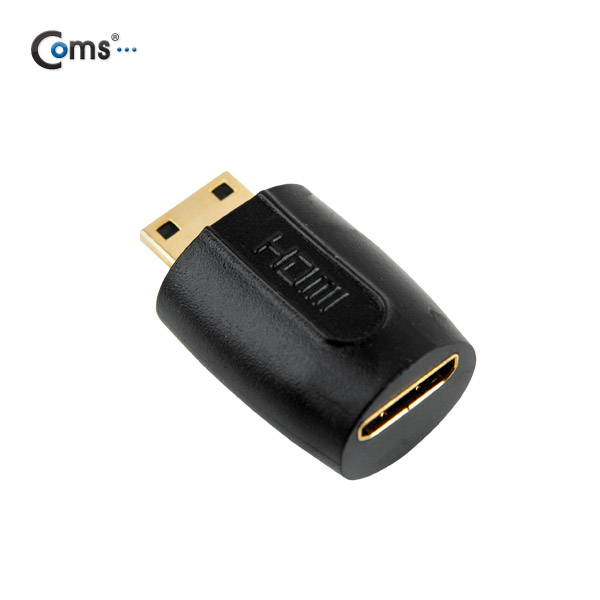 Coms HDMI 젠더(Mini HDMI M/F) 연결용/원형, 연장 M/F