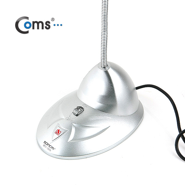 Coms 마이크 (스탠드형), on/off 기능, SM-300, Silver