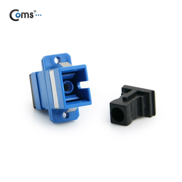 Coms 광패치코드 커플러, Flange타입 SC F/F, Simplex, Blue
