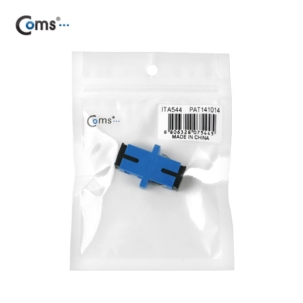 Coms 광패치코드 커플러, Flange타입 SC F/F, Simplex, Blue