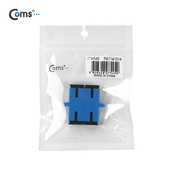 Coms 광패치코드 커플러, Flange타입 SC F/F, Duplex, Blue