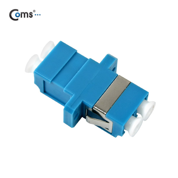 Coms 광패치코드 커플러, Flange타입, LC F/F, Duplex, Blue